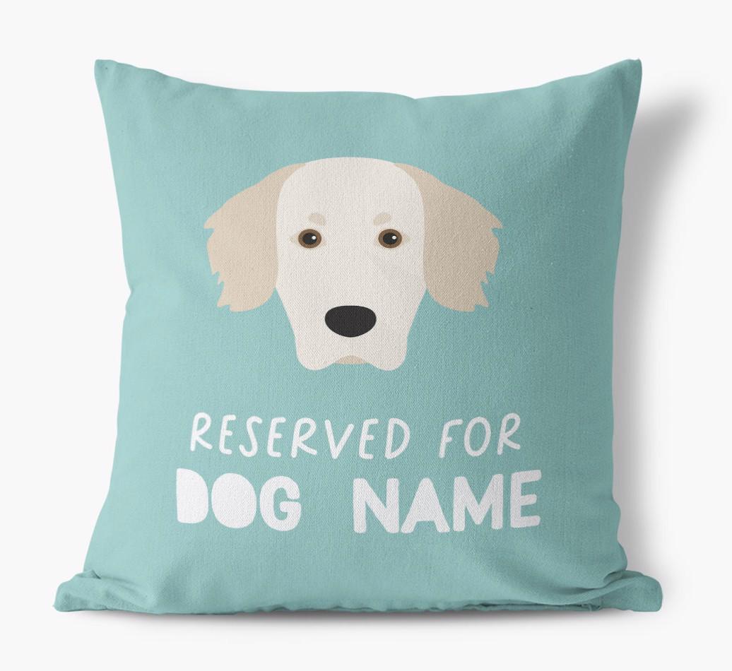Reserved For: Personalized {breedFullName} Canvas Pillow