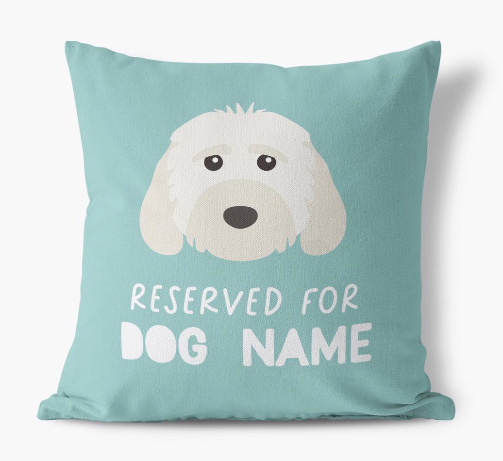 Reserved For: Personalized {breedFullName} Canvas Pillow