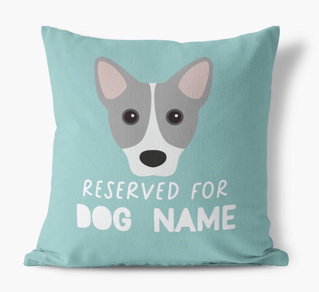 Reserved For: Personalized {breedFullName} Canvas Pillow
