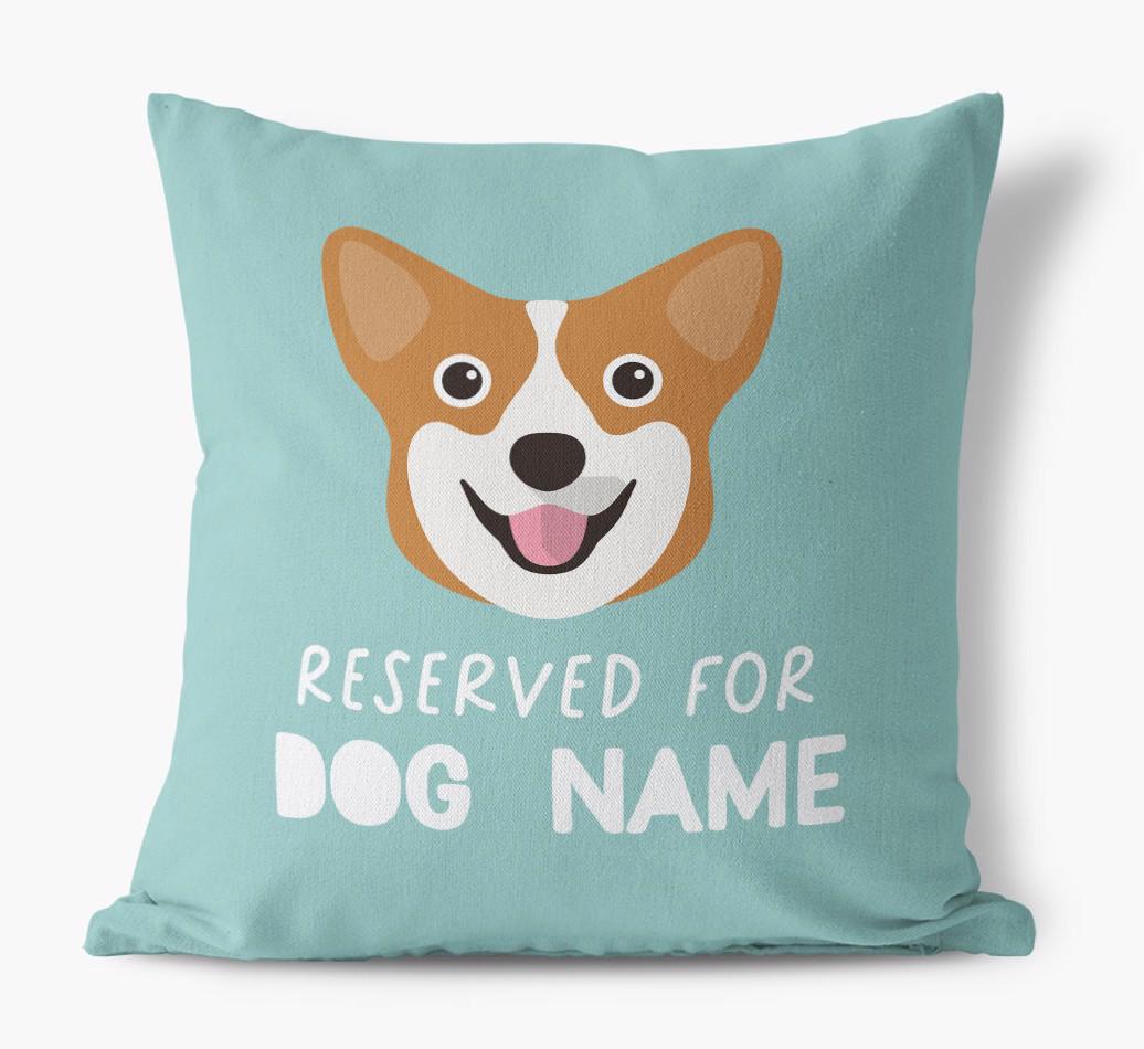 Reserved For: Personalized {breedFullName} Canvas Pillow