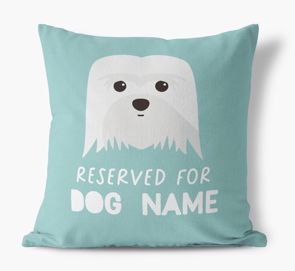 Reserved For: Personalized {breedFullName} Canvas Pillow