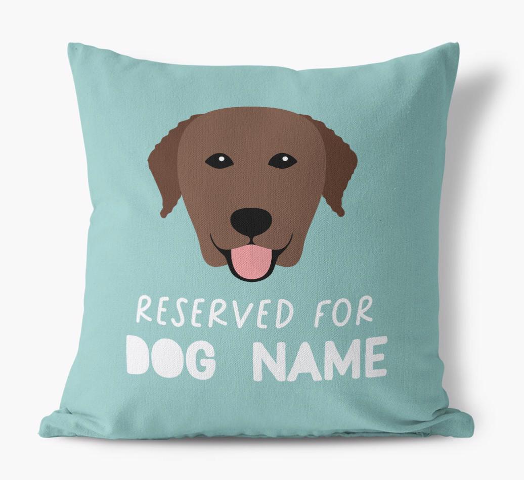 Reserved For: Personalized {breedFullName} Canvas Pillow