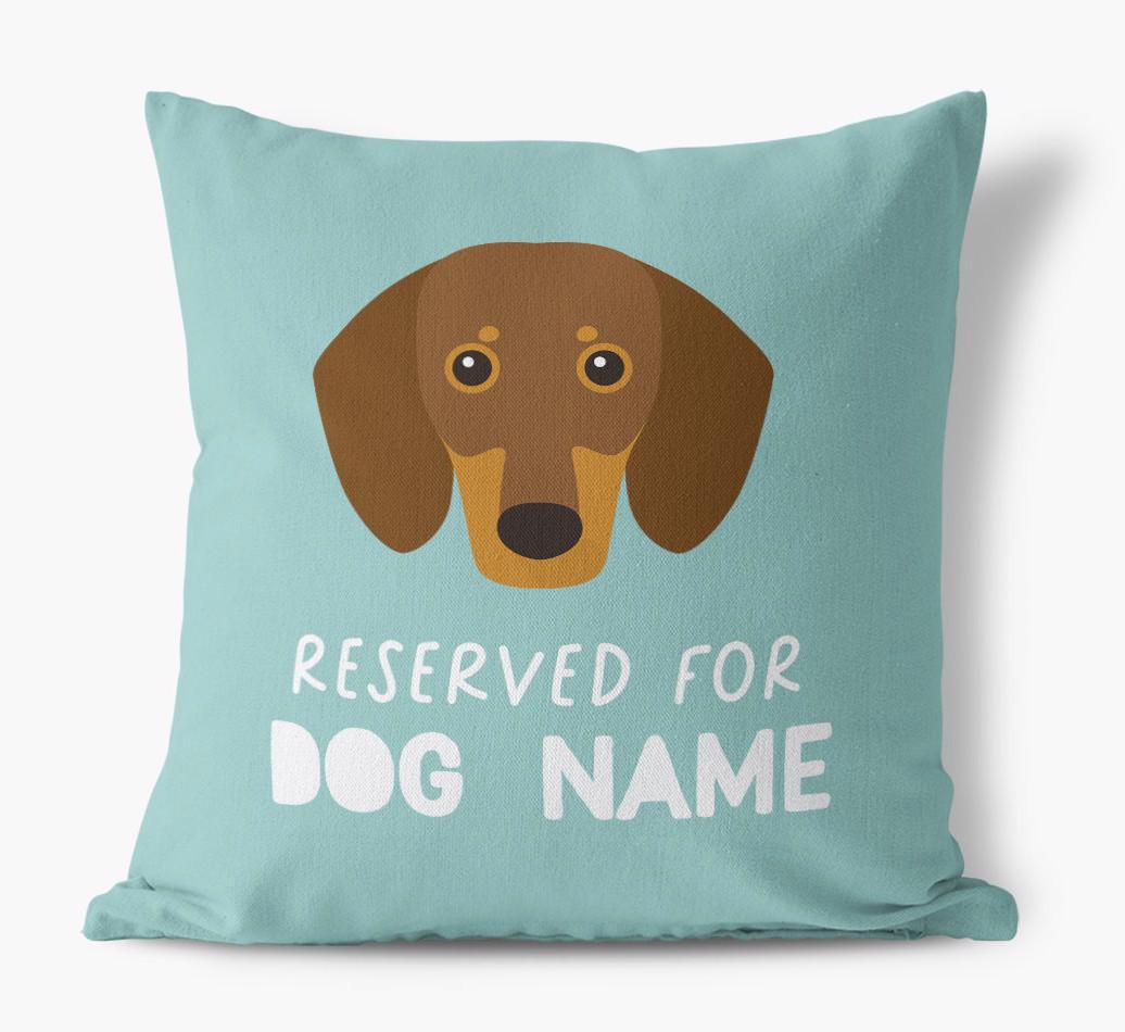 Reserved For: Personalized {breedFullName} Canvas Pillow