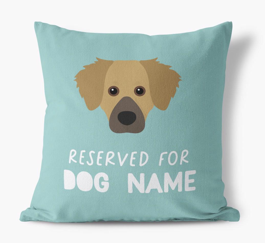 Reserved For: Personalized {breedFullName} Canvas Pillow