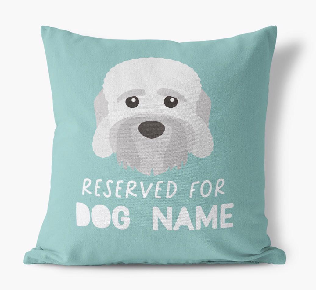 Reserved For: Personalized {breedFullName} Canvas Pillow