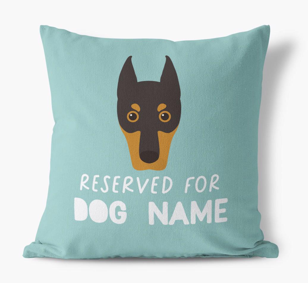 Reserved For: Personalized {breedFullName} Canvas Pillow