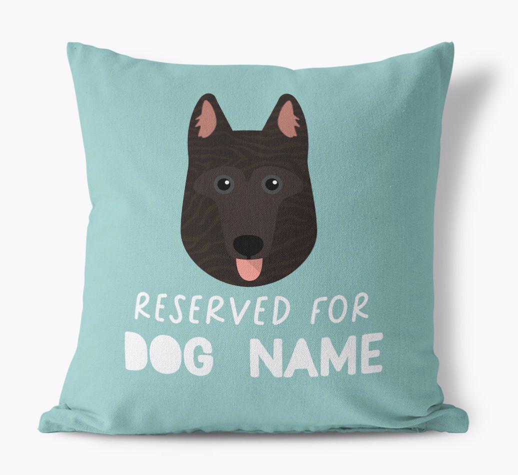 Reserved For: Personalized {breedFullName} Canvas Pillow