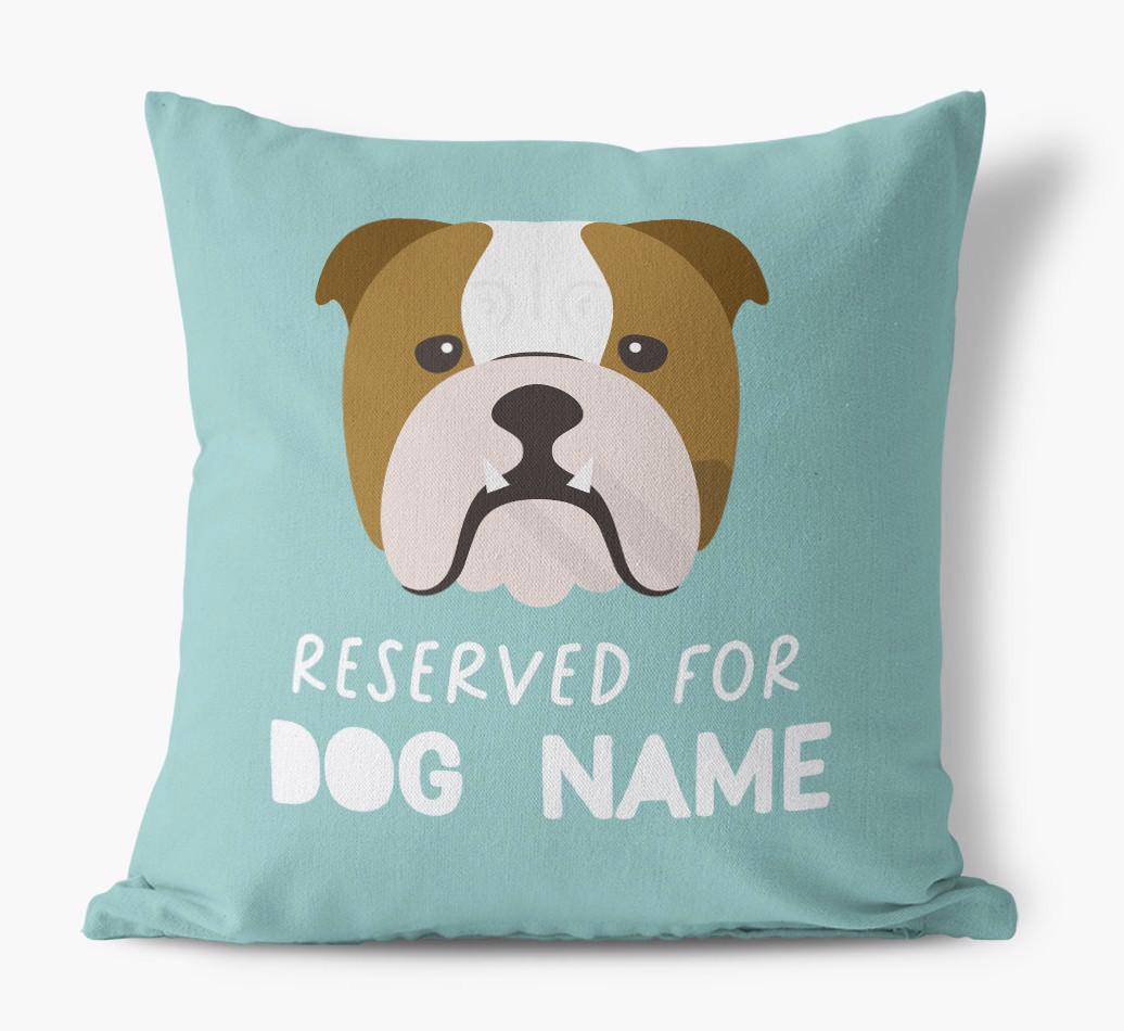 Reserved For: Personalized {breedFullName} Canvas Pillow