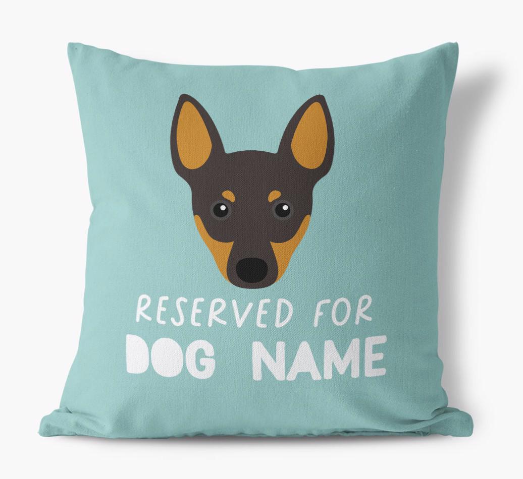 Reserved For: Personalized {breedFullName} Canvas Pillow