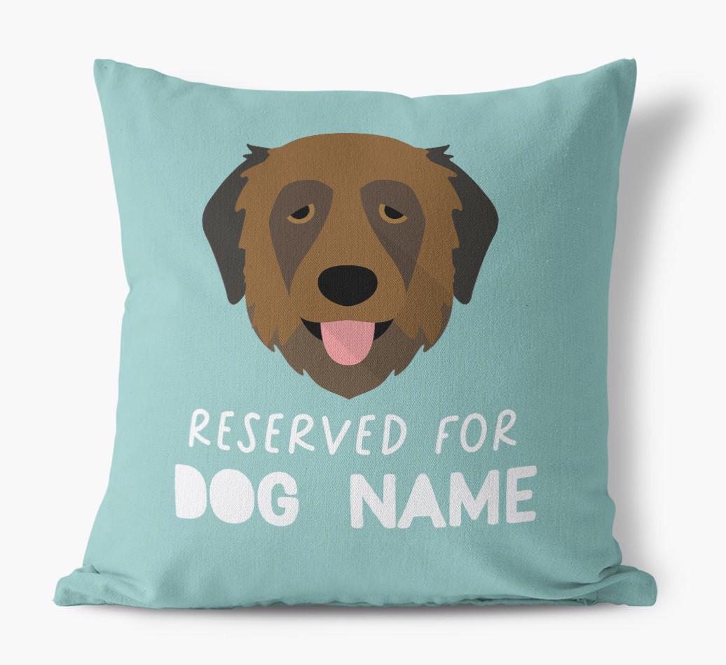 Reserved For: Personalized {breedFullName} Canvas Pillow