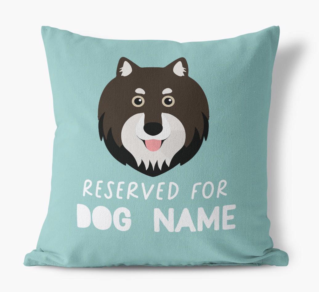 Reserved For: Personalized {breedFullName} Canvas Pillow