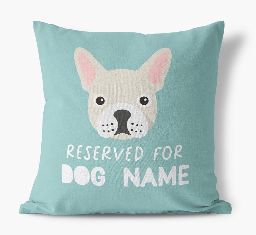 Reserved For: Personalised {breedFullName} Canvas Cushion