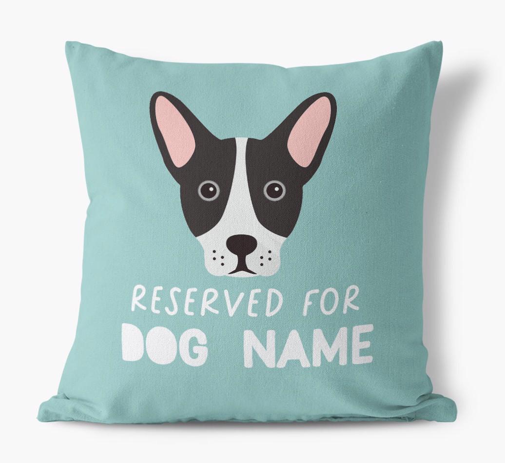 Reserved For: Personalized {breedFullName} Canvas Pillow