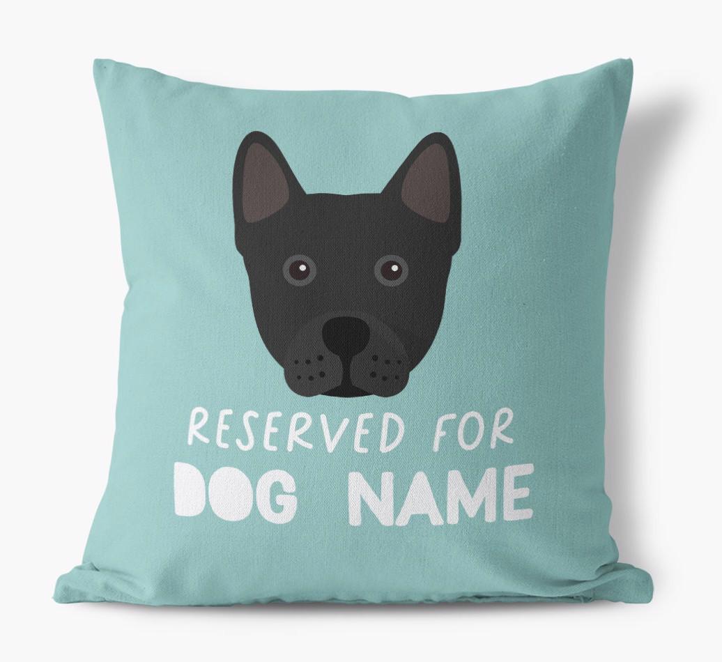Reserved For: Personalized {breedFullName} Canvas Pillow