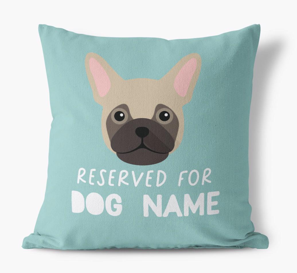 Reserved For: Personalized {breedFullName} Canvas Pillow