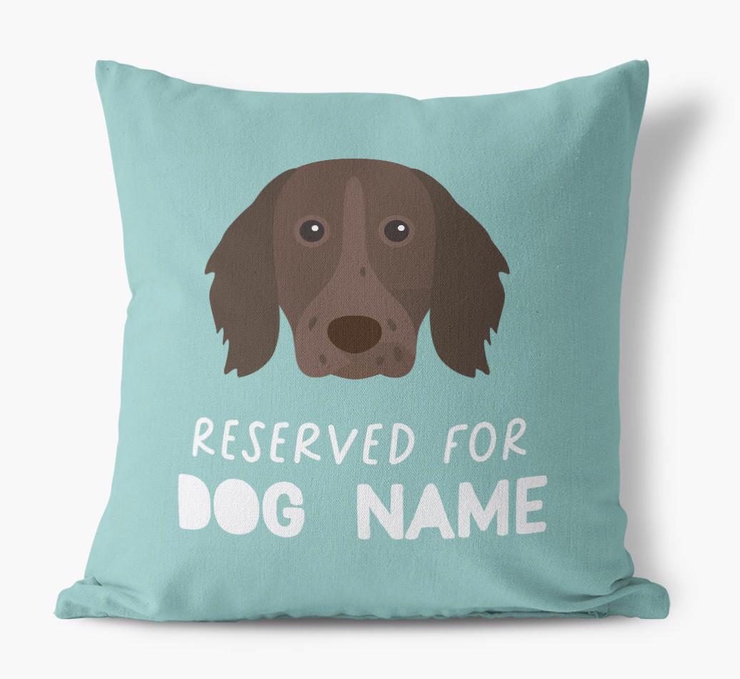 Reserved For: Personalized {breedFullName} Canvas Pillow