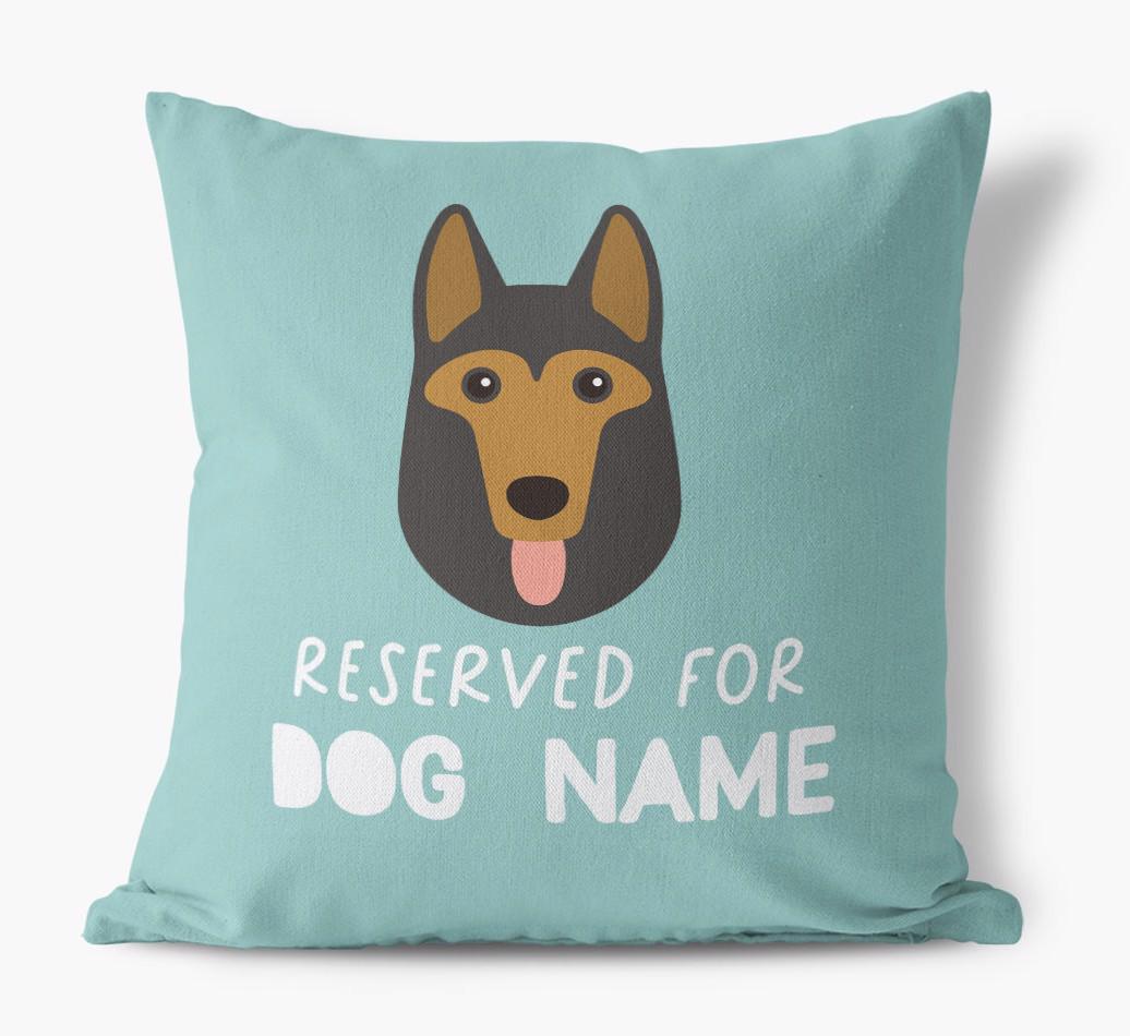 Reserved For: Personalized {breedFullName} Canvas Pillow