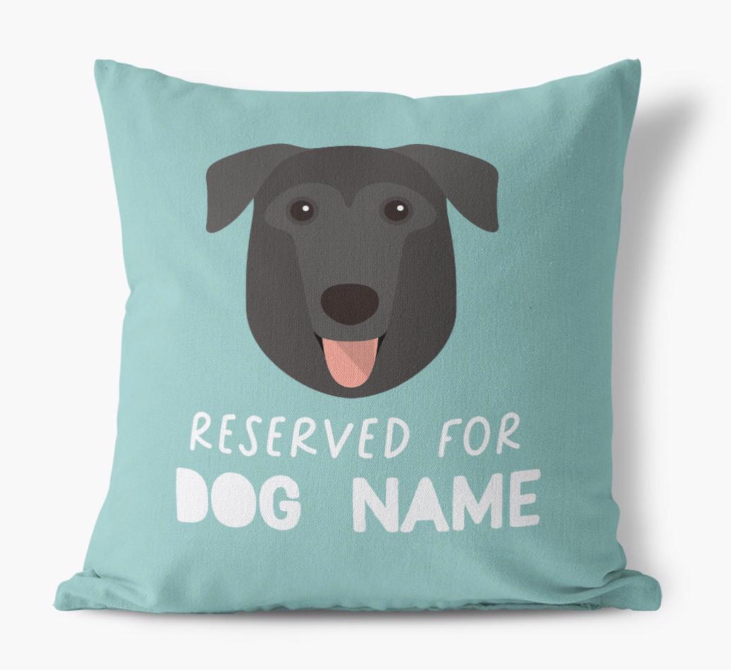 Reserved For: Personalized {breedFullName} Canvas Pillow