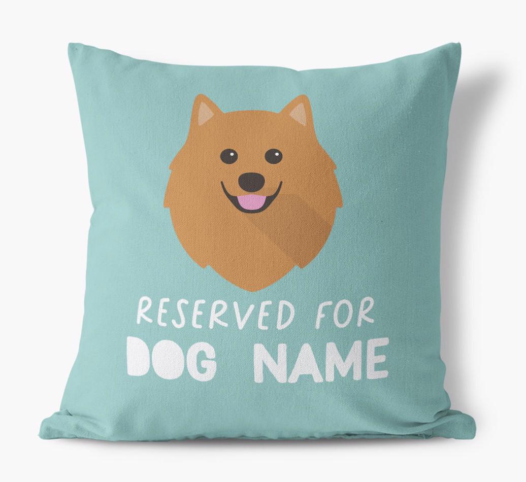 Reserved For: Personalized {breedFullName} Canvas Pillow