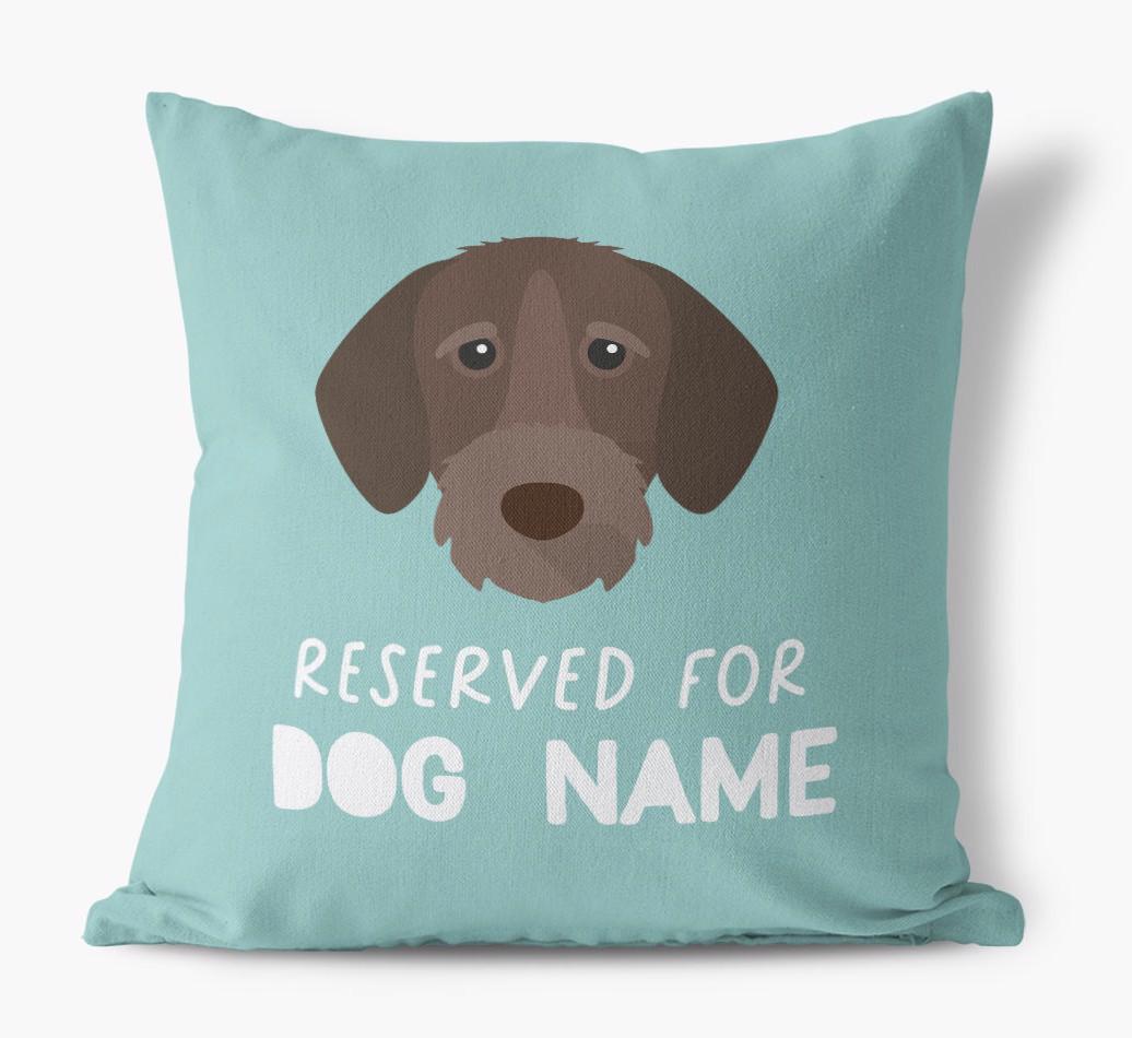 Reserved For: Personalized {breedFullName} Canvas Pillow
