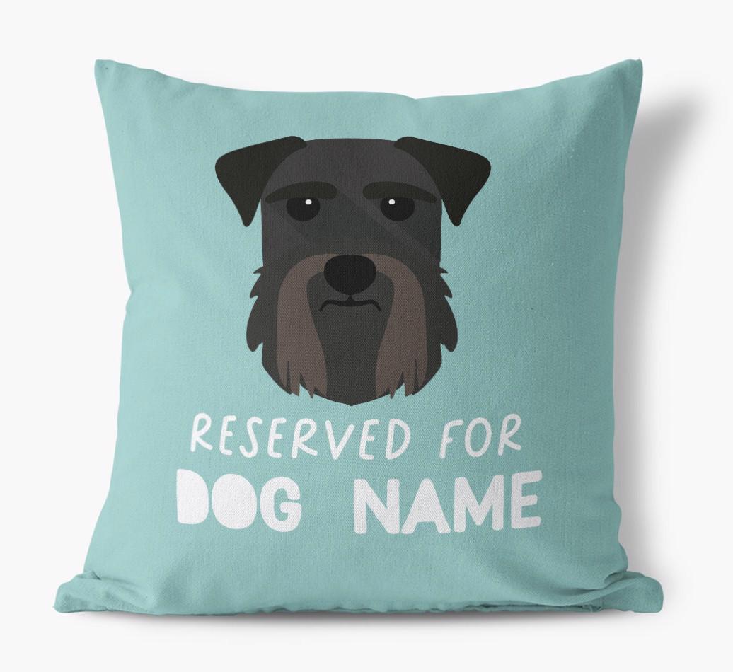 Reserved For: Personalized {breedFullName} Canvas Pillow