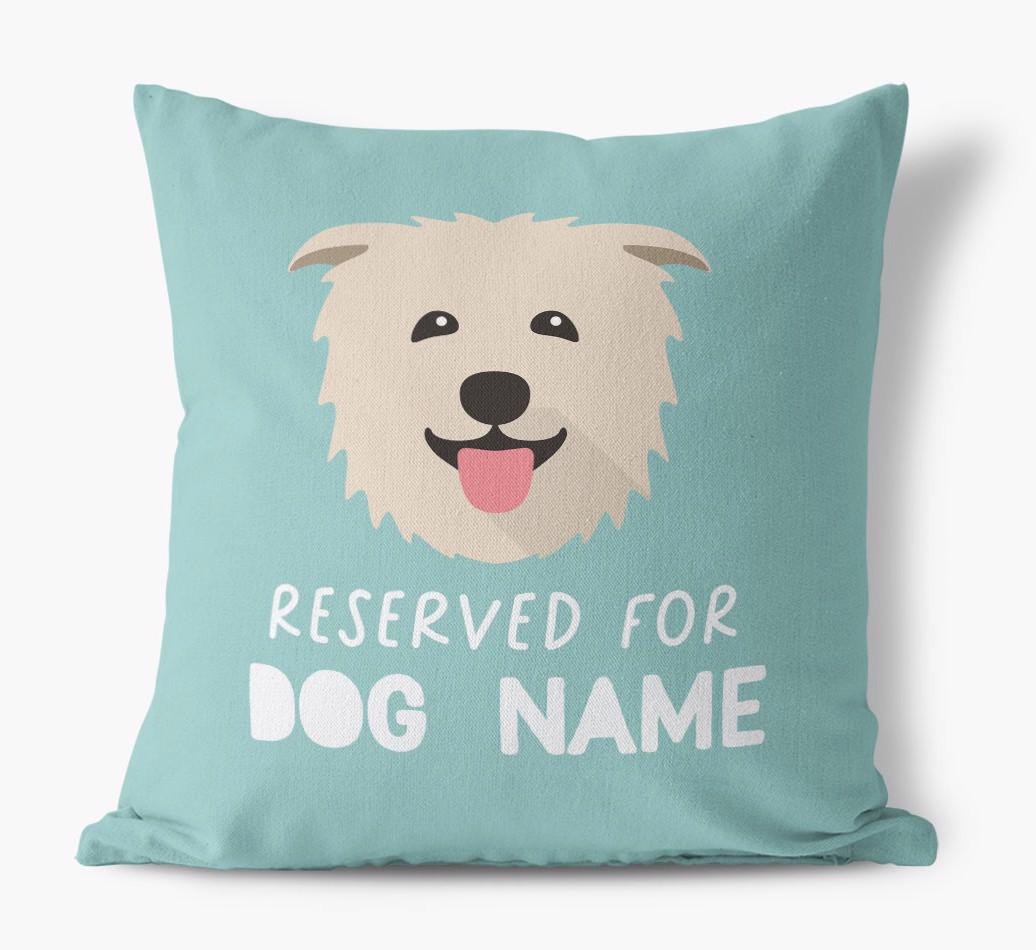 Reserved For: Personalized {breedFullName} Canvas Pillow