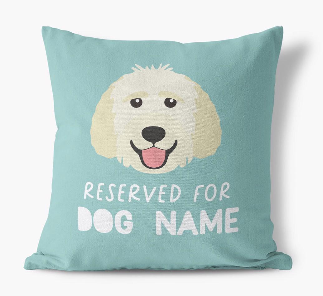 Reserved For: Personalized {breedFullName} Canvas Pillow