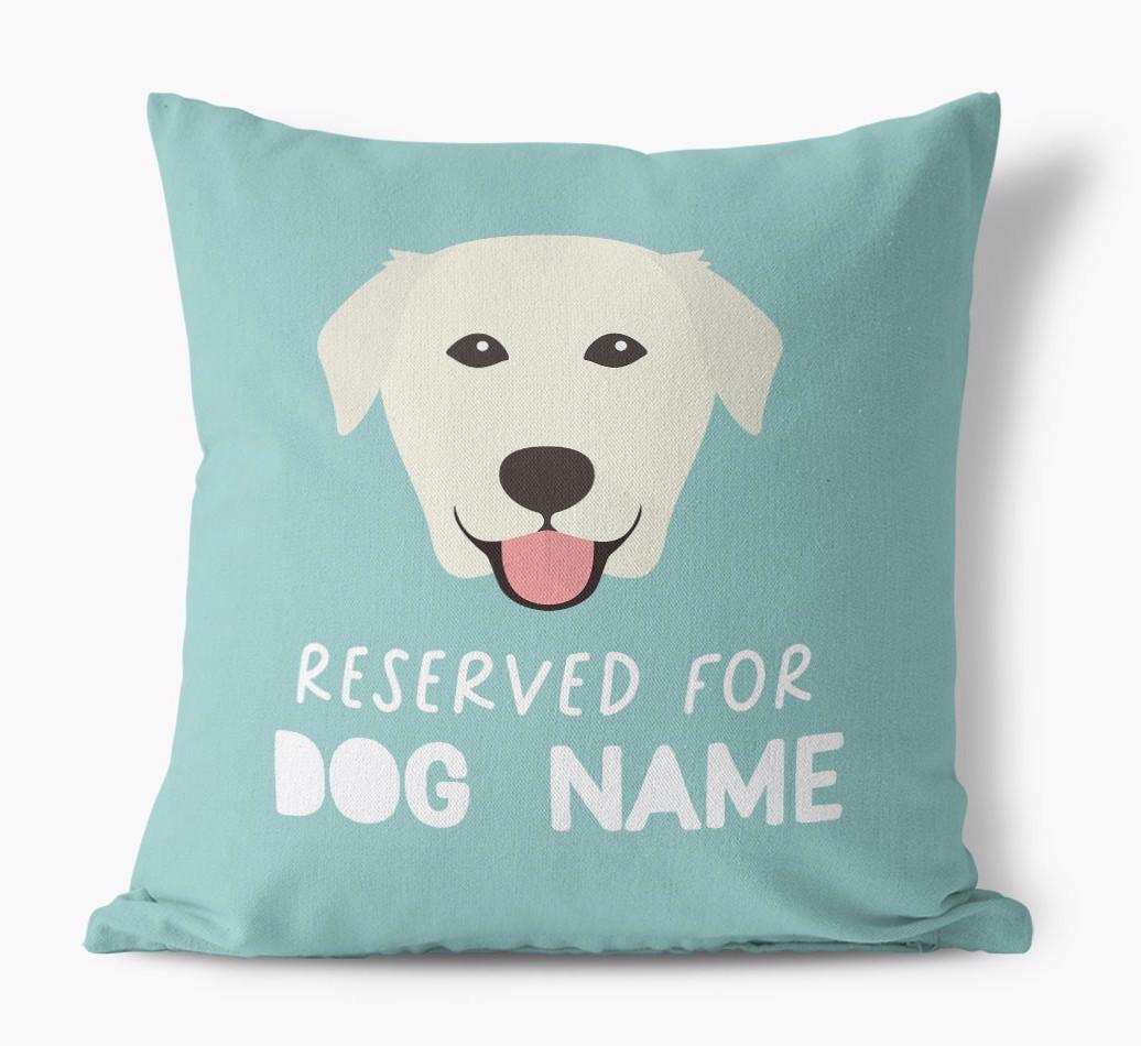 Reserved For: Personalized {breedFullName} Canvas Pillow