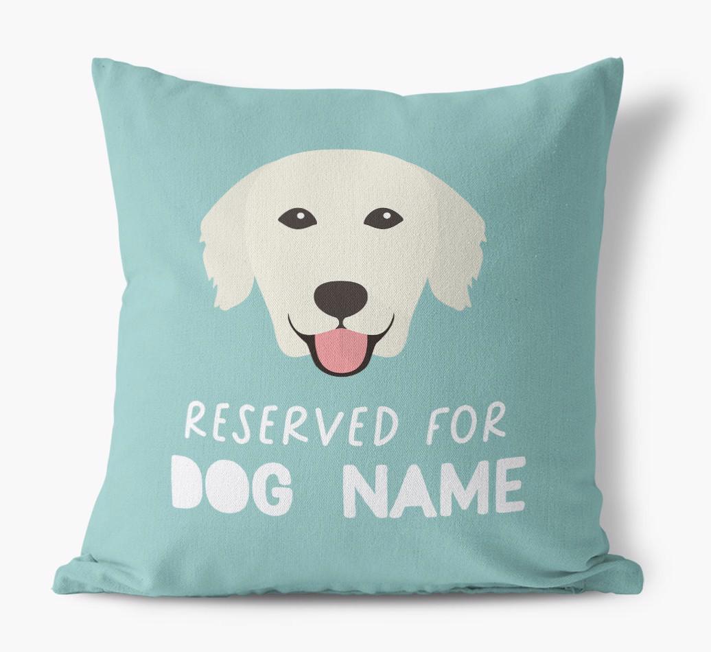 Reserved For: Personalized {breedFullName} Canvas Pillow