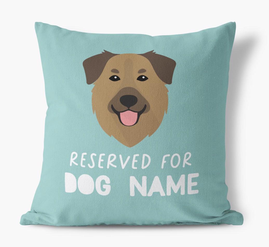 Reserved For: Personalized {breedFullName} Canvas Pillow