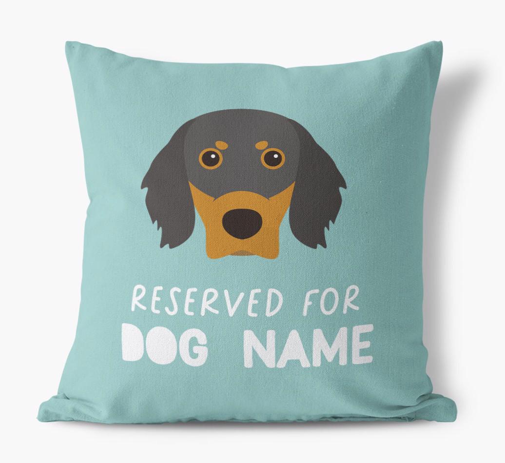 Reserved For: Personalized {breedFullName} Canvas Pillow