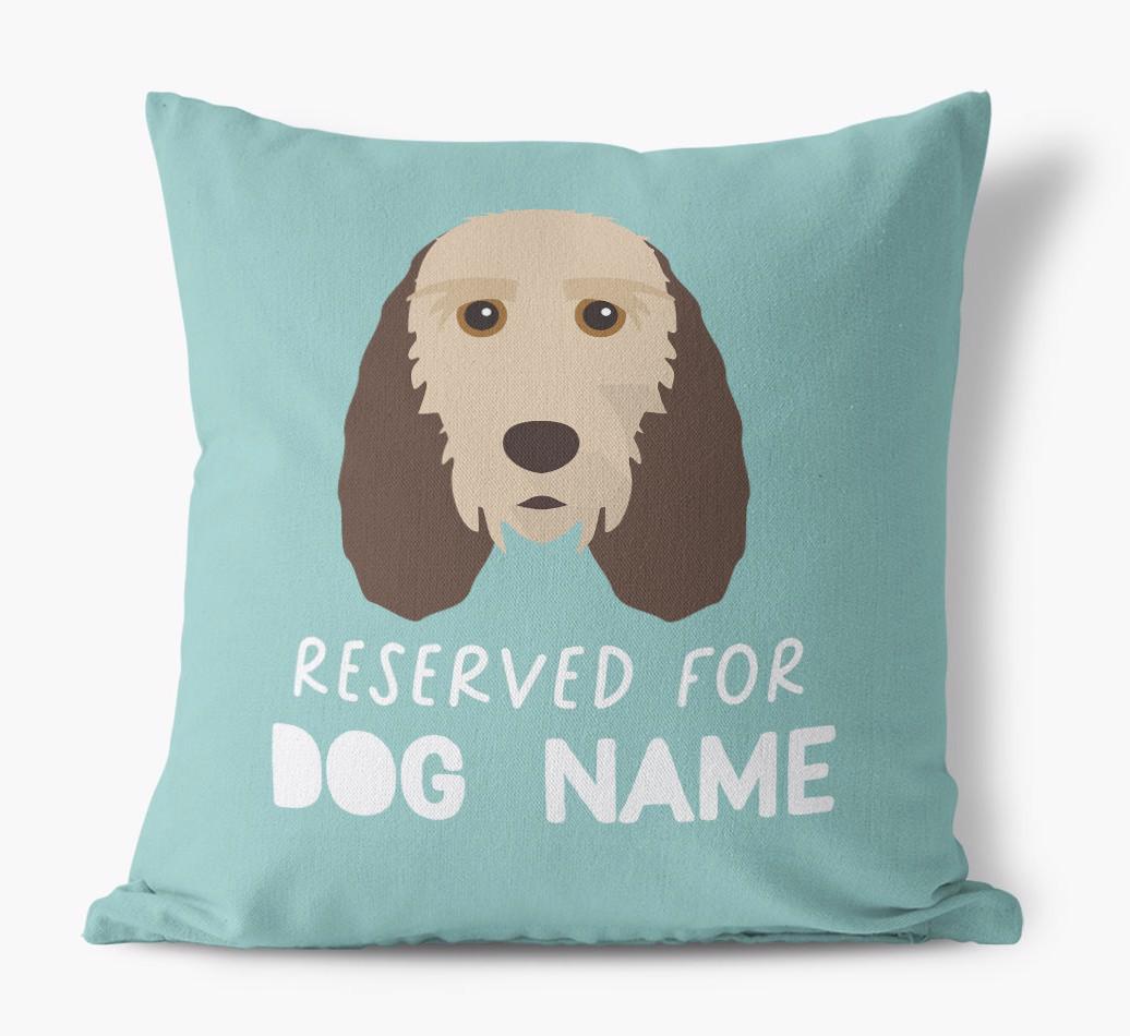 Reserved For: Personalized {breedFullName} Canvas Pillow