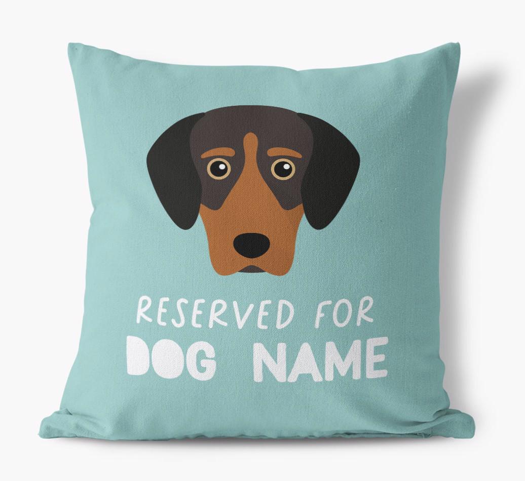 Reserved For: Personalized {breedFullName} Canvas Pillow