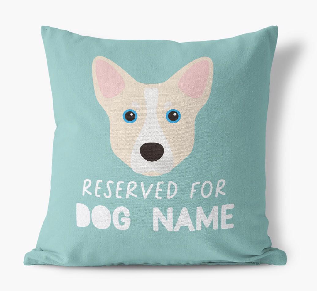 Reserved For: Personalized {breedFullName} Canvas Pillow