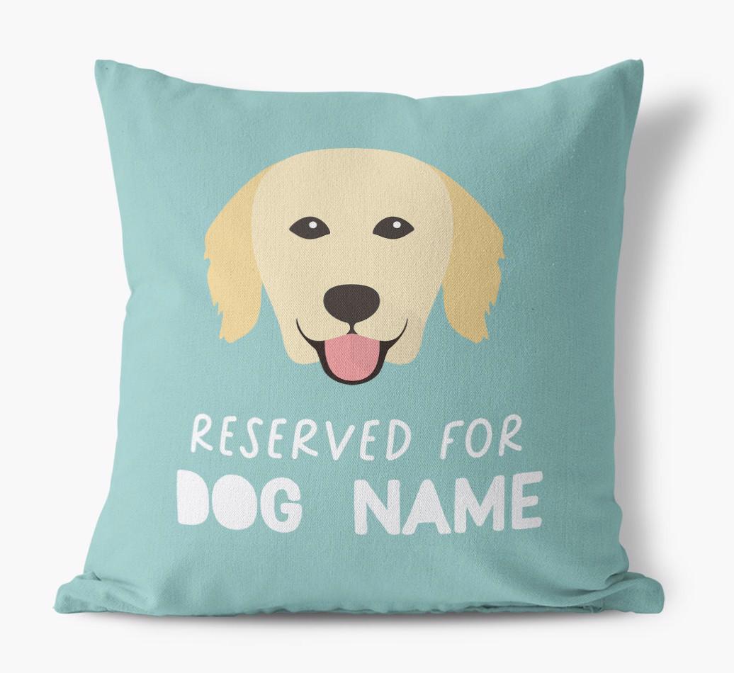 Reserved For: Personalized {breedFullName} Canvas Pillow