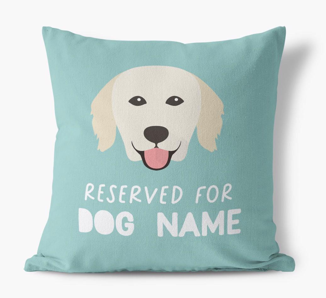 Reserved For: Personalized {breedFullName} Canvas Pillow