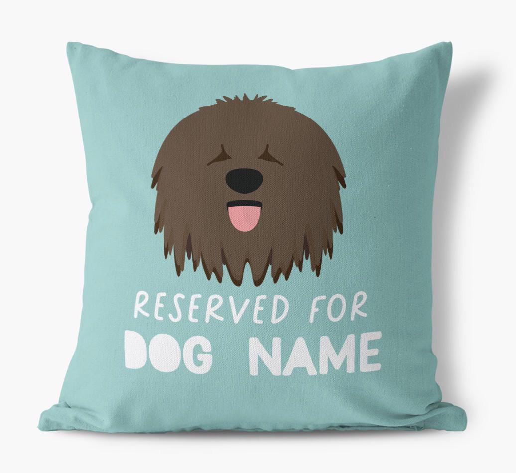 Reserved For: Personalized {breedFullName} Canvas Pillow