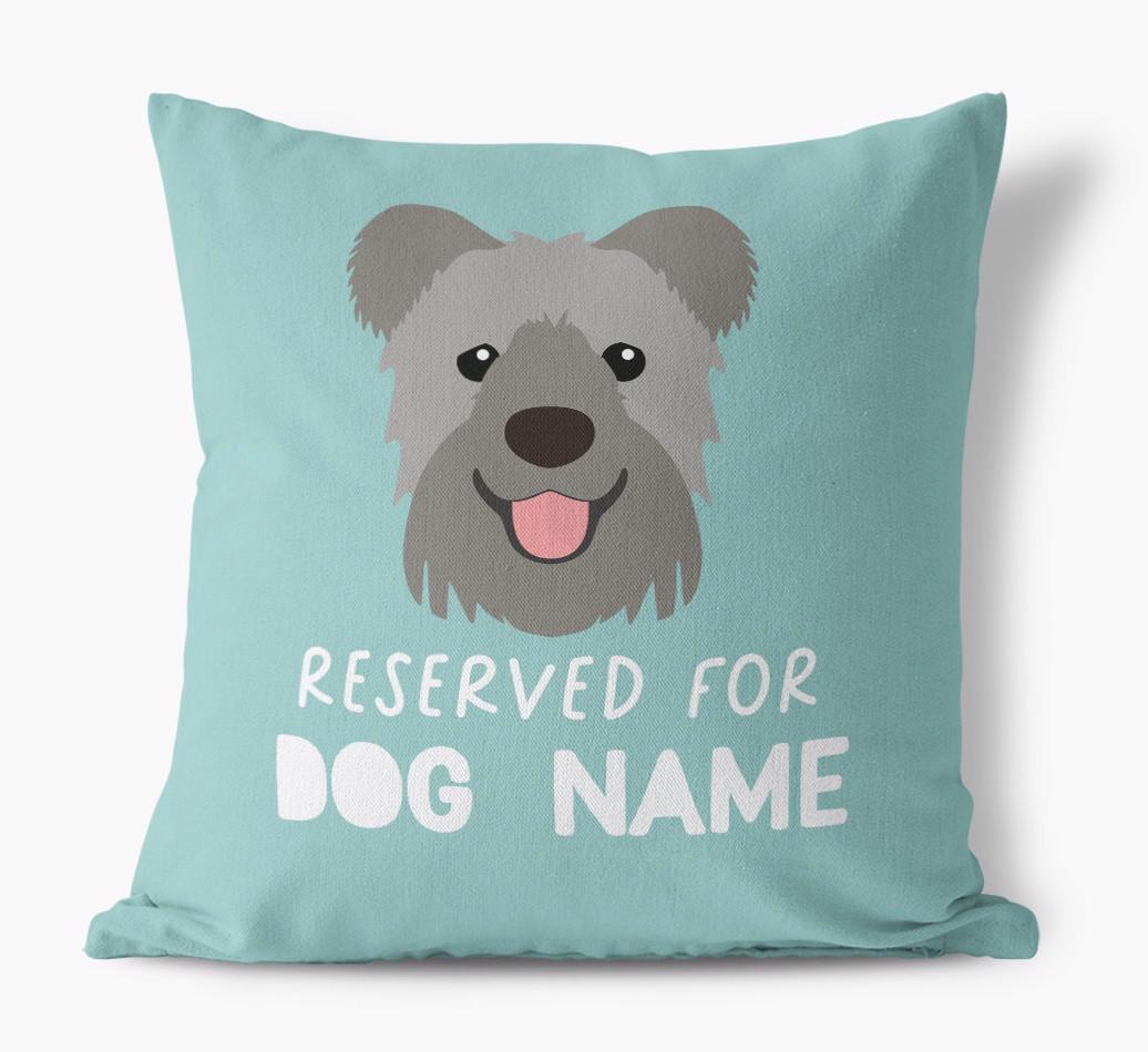 Reserved For: Personalized {breedFullName} Canvas Pillow