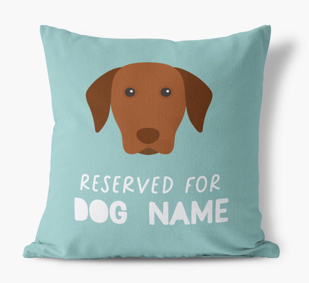 Reserved For: Personalised {breedFullName} Canvas Cushion