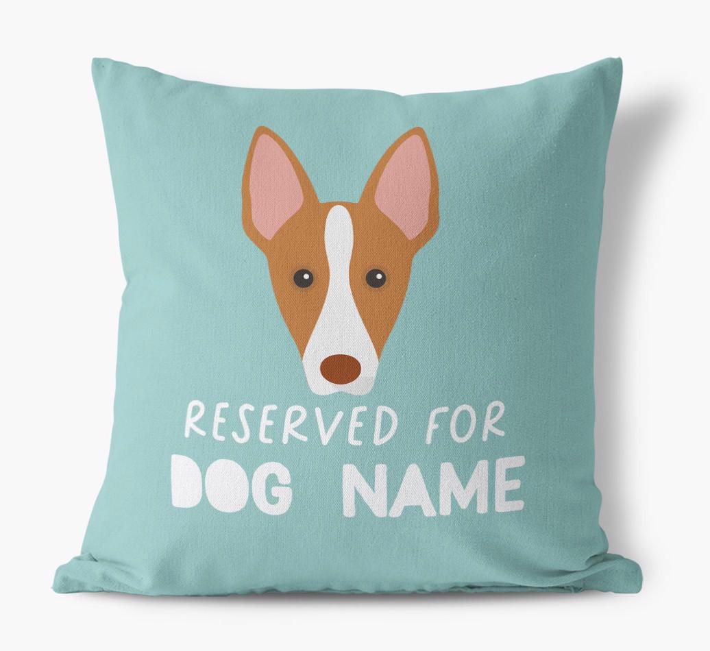 Reserved For: Personalized {breedFullName} Canvas Pillow