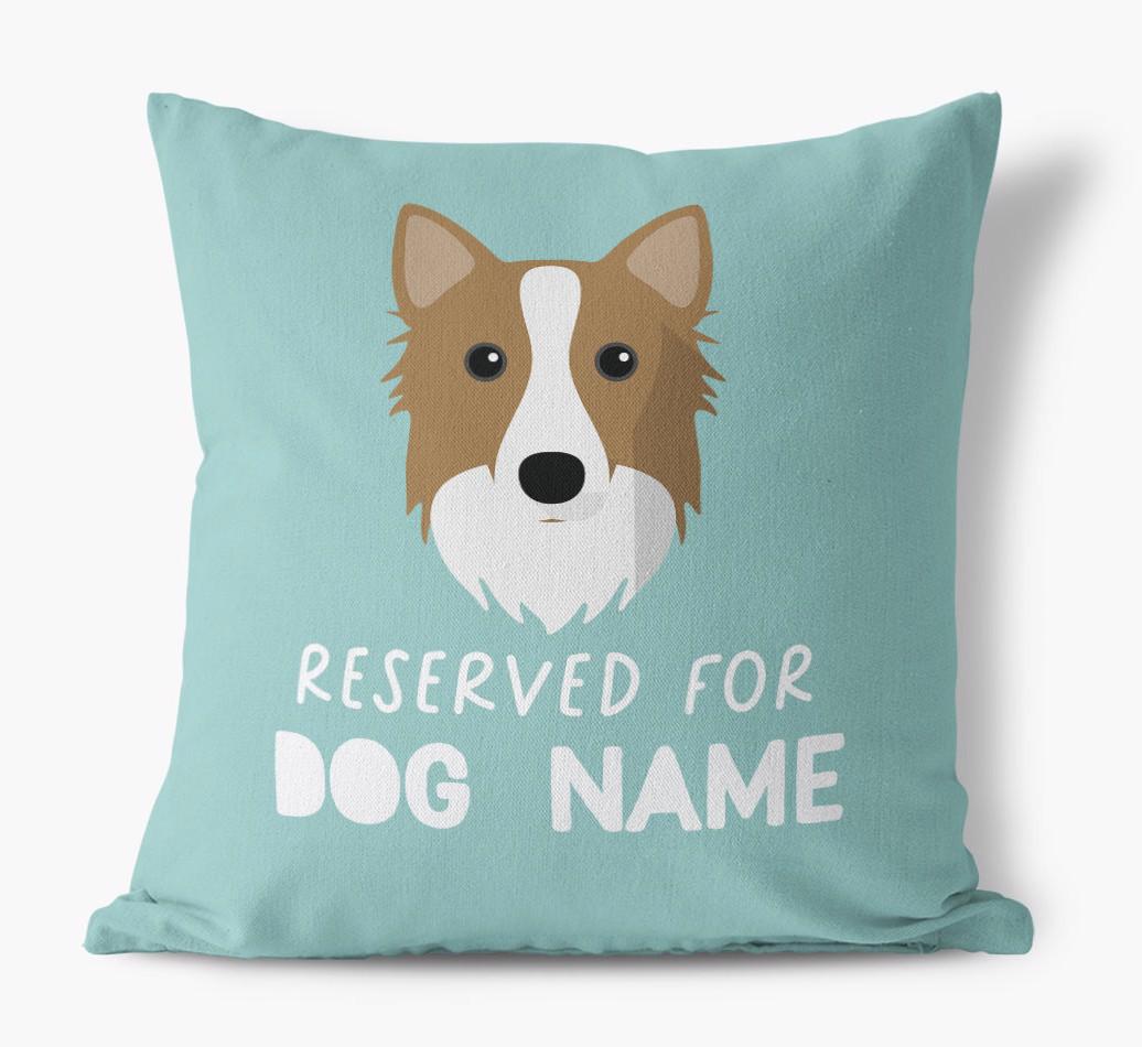 Reserved For: Personalized {breedFullName} Canvas Pillow