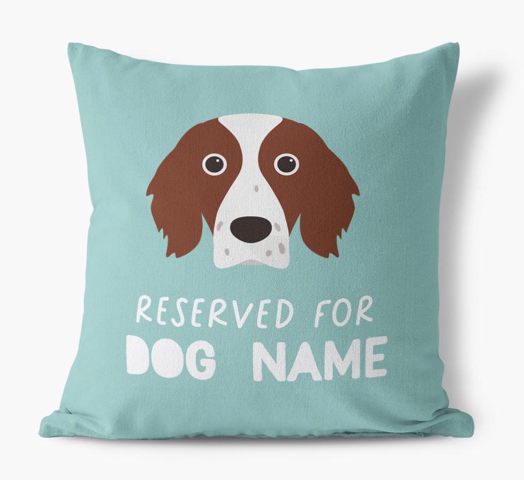 Reserved For: Personalized {breedFullName} Canvas Pillow