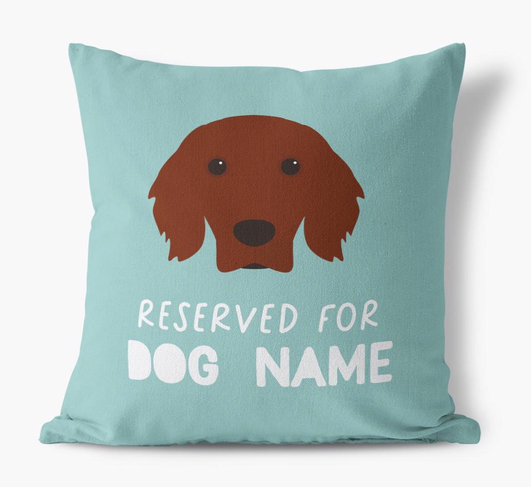Reserved For: Personalized {breedFullName} Canvas Pillow