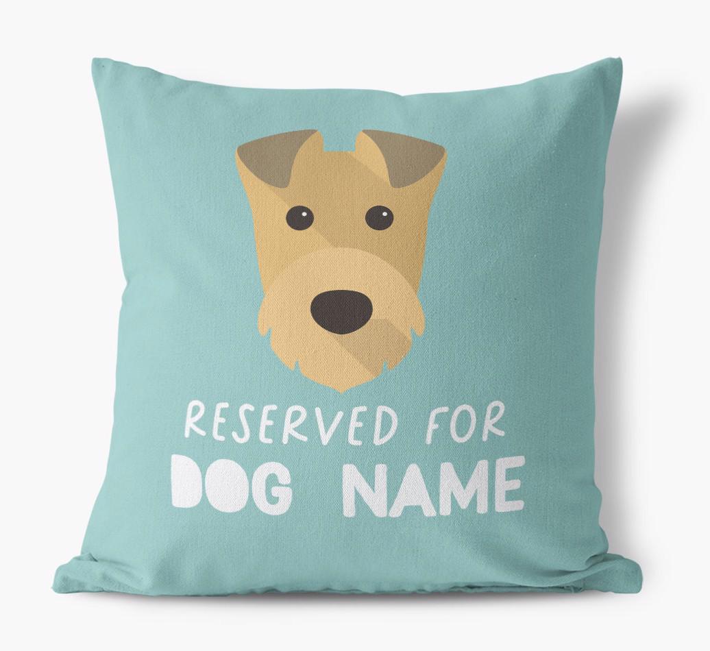 Reserved For: Personalized {breedFullName} Canvas Pillow