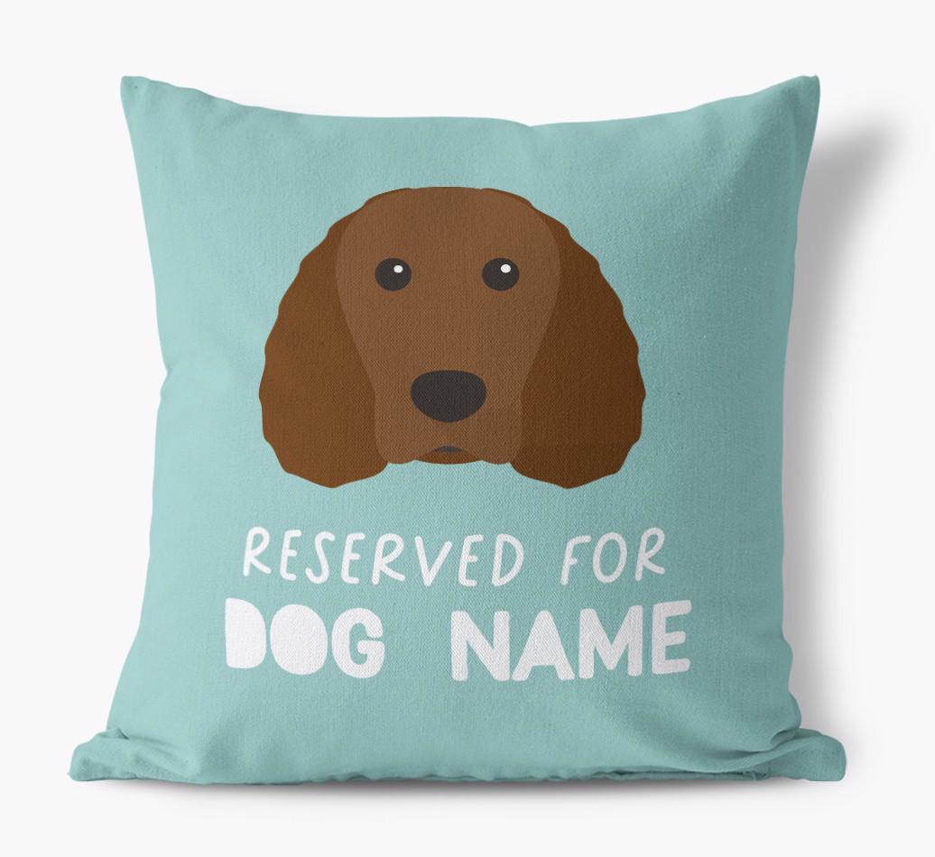 Reserved For: Personalized {breedFullName} Canvas Pillow