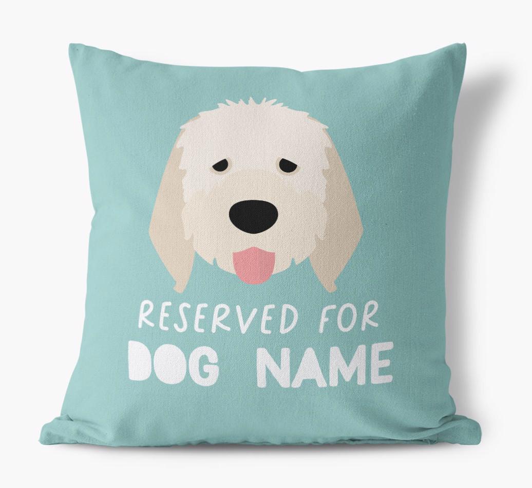 Reserved For: Personalized {breedFullName} Canvas Pillow
