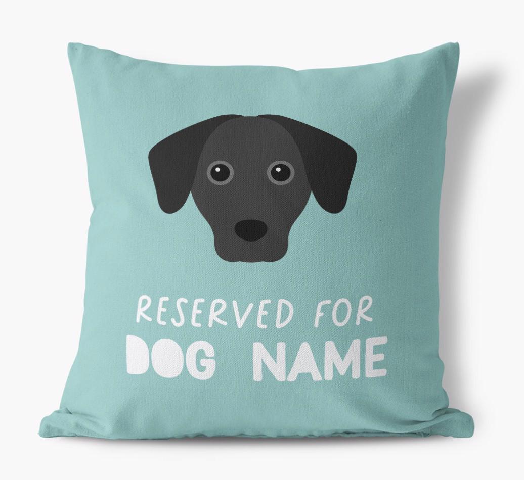 Reserved For: Personalized {breedFullName} Canvas Pillow