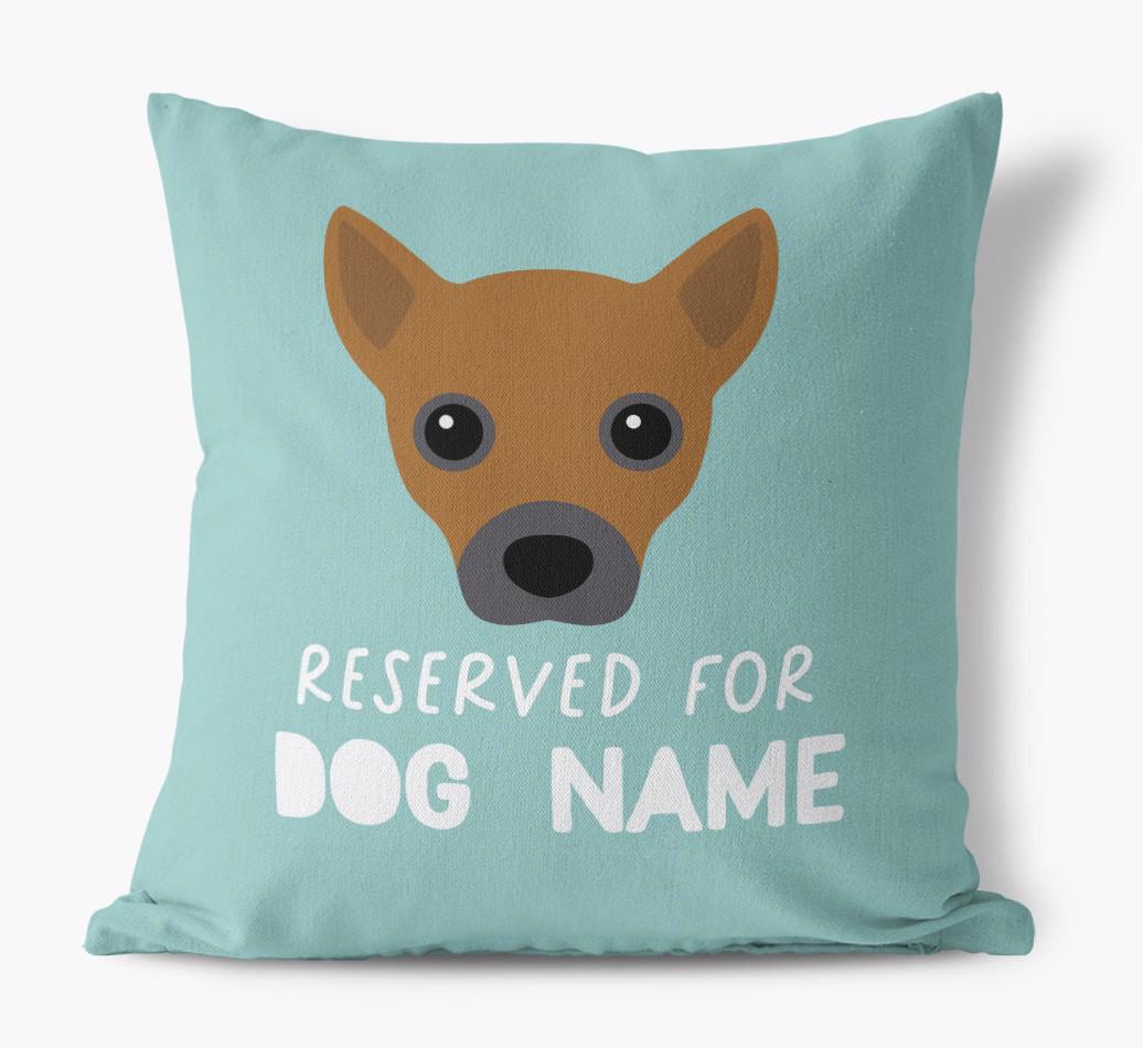Reserved For: Personalized {breedFullName} Canvas Pillow