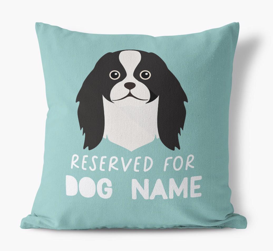 Reserved For: Personalized {breedFullName} Canvas Pillow