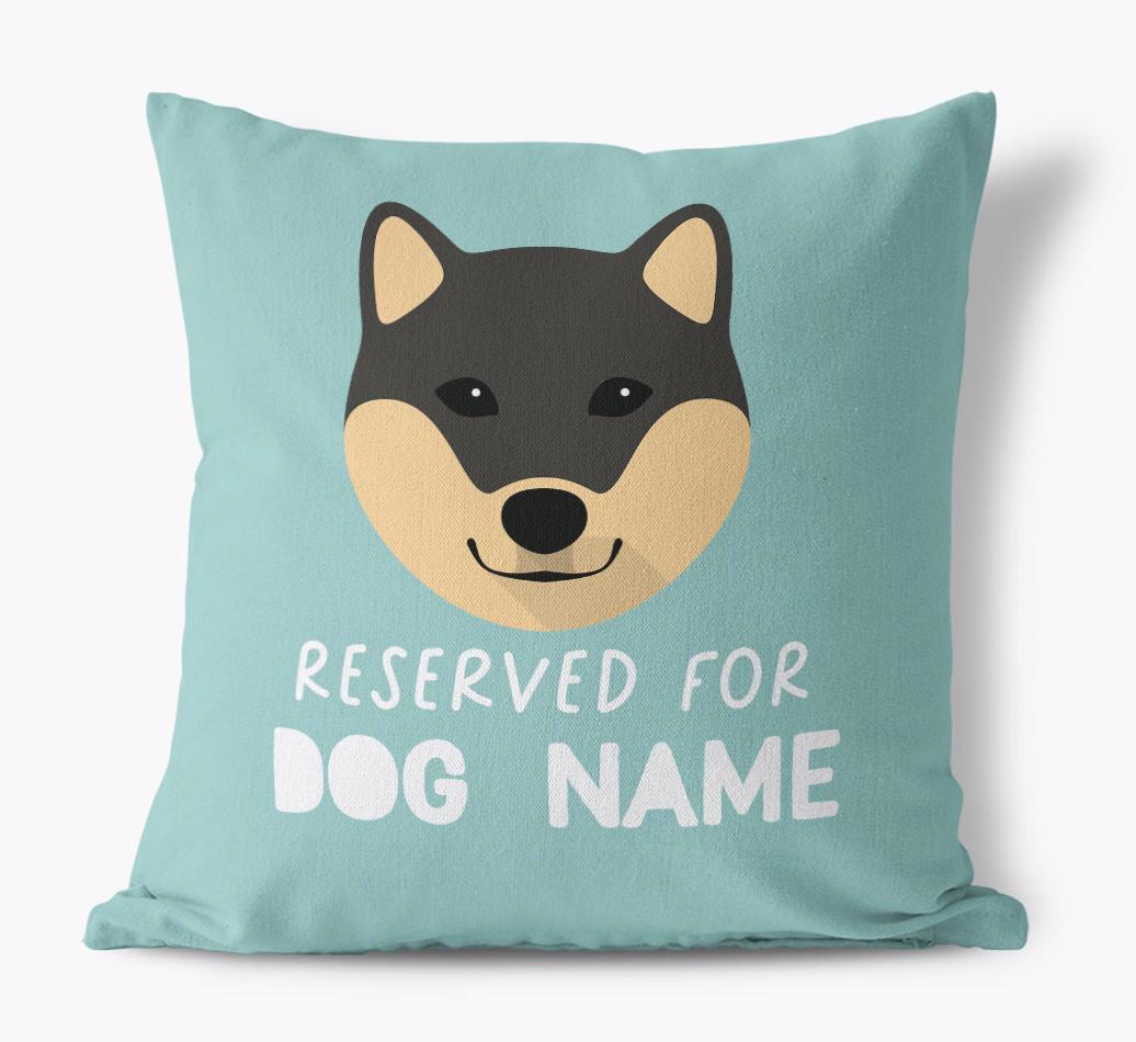 Reserved For: Personalized {breedFullName} Canvas Pillow